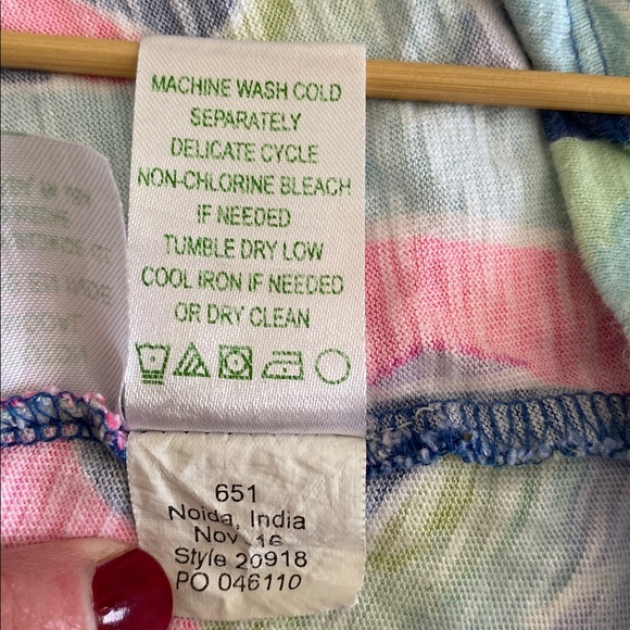 Lilly Pulitzer The Essie Dress in Indigo Sea Dreamin  smock neck gold buttons M - Picture 14 of 16